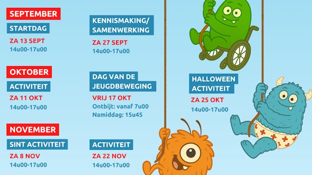Activiteiten tot eind 2025