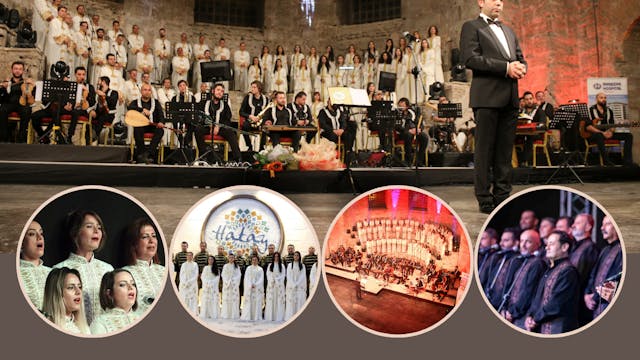 Het Antiochië Koor der Beschavingen, zal op 5 november 2025 een concert geven in België. Ervaar deze onvergetelijke muziek,  wil je erbij zijn? Koop uw ticket via de onderste link of QR-code op de affiche of uavbelgie.ticketsforme.be