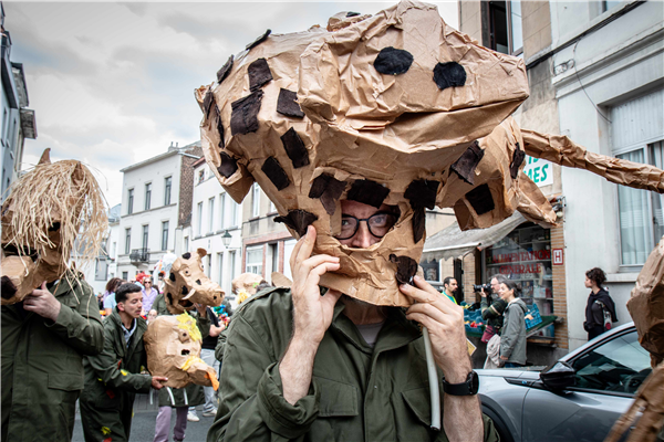 Wijkhoofd Parvis58 voor het Carnaval van Laken