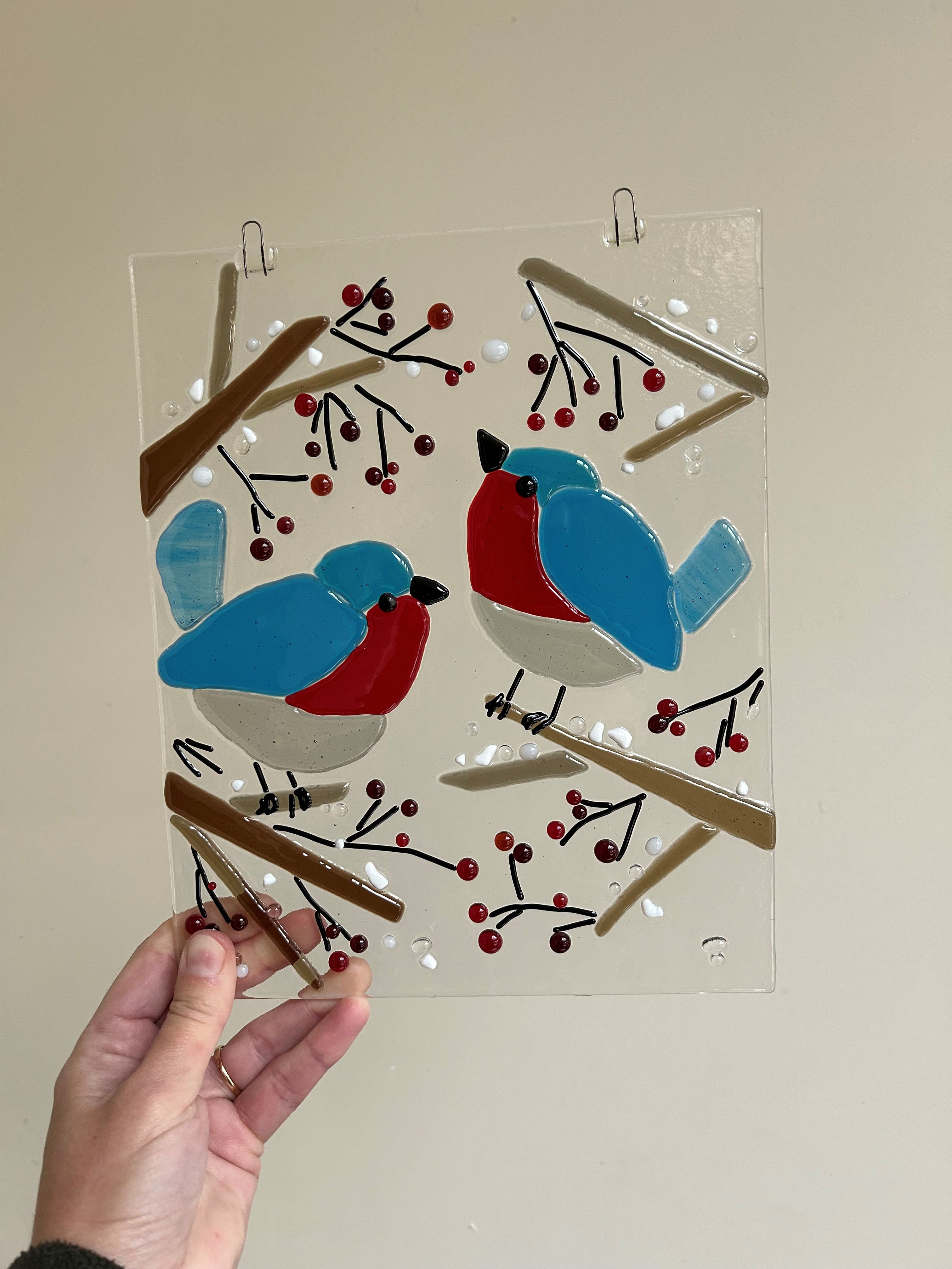 Glaskunst Workshop Glasraam Roodborstjes