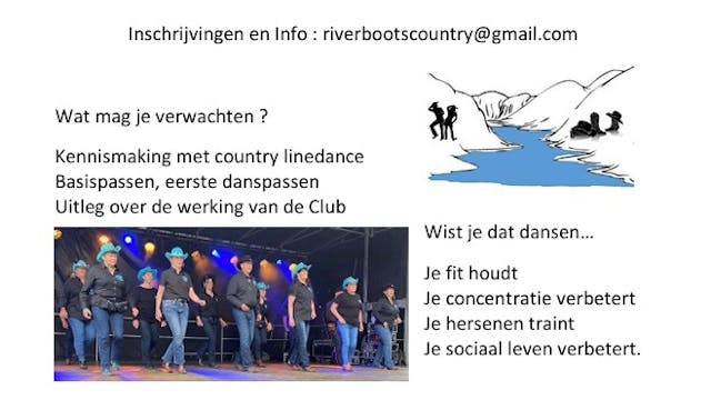 Country Linedance lessen Riverboots Country