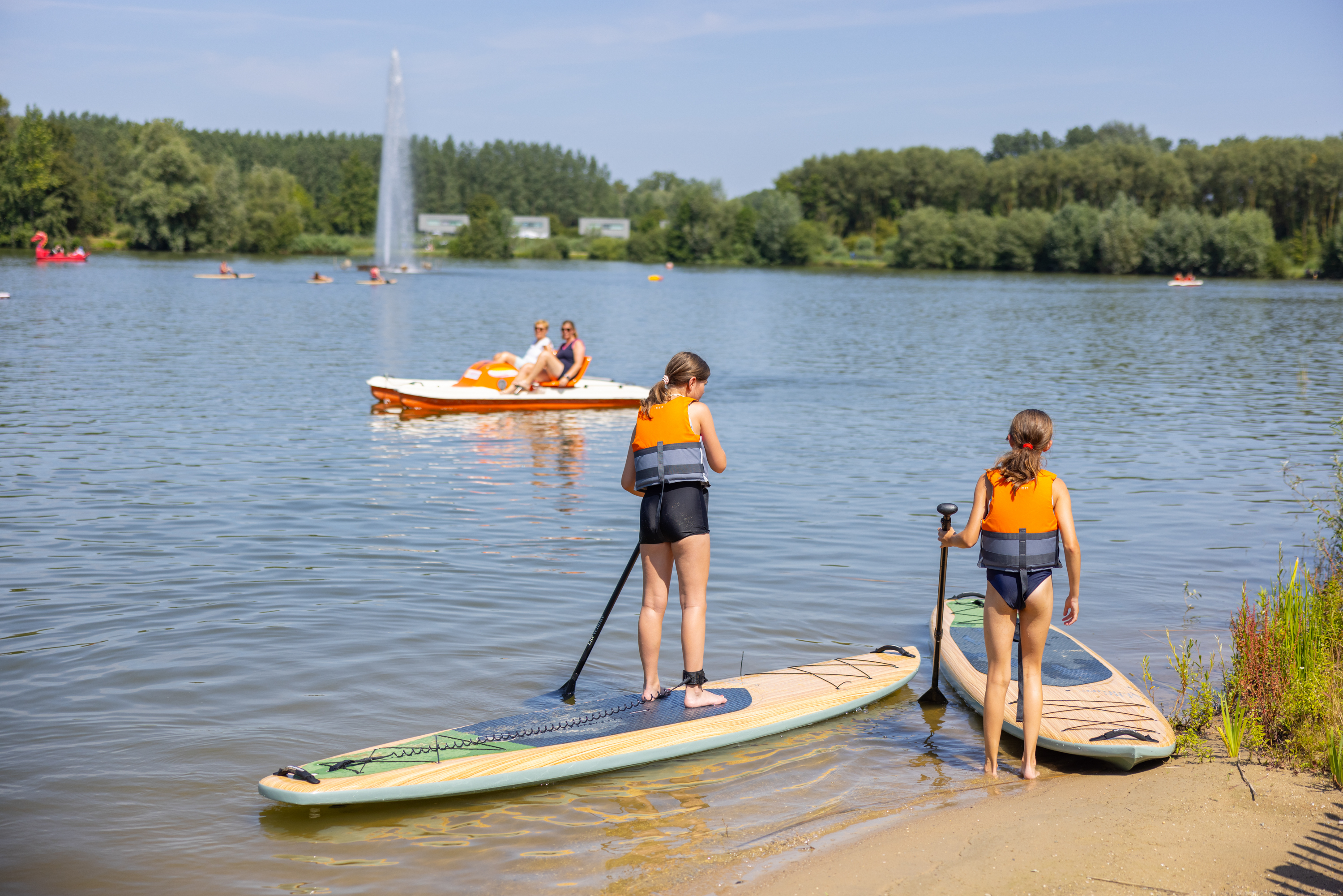 Sup in provinciaal domein De Gavers in Geraardsbergen.
