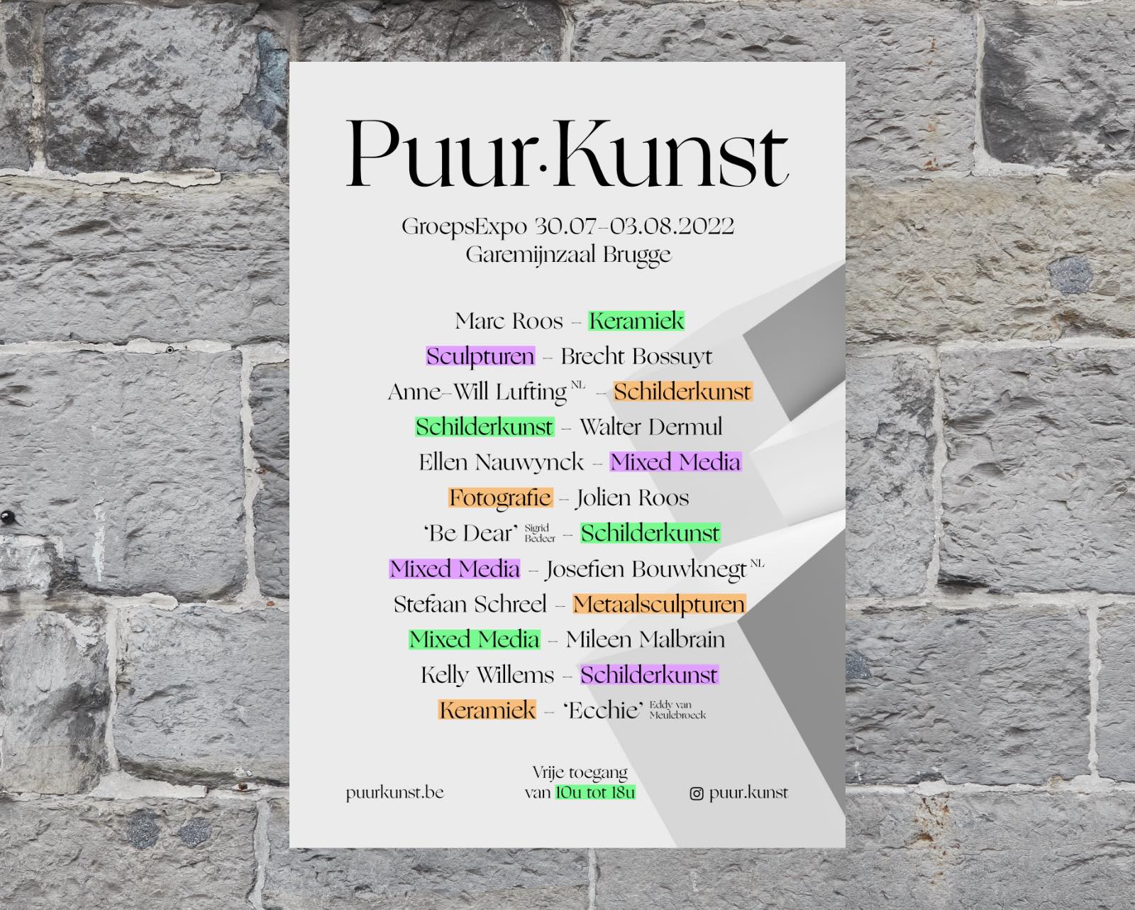 Affiche PuurKunst