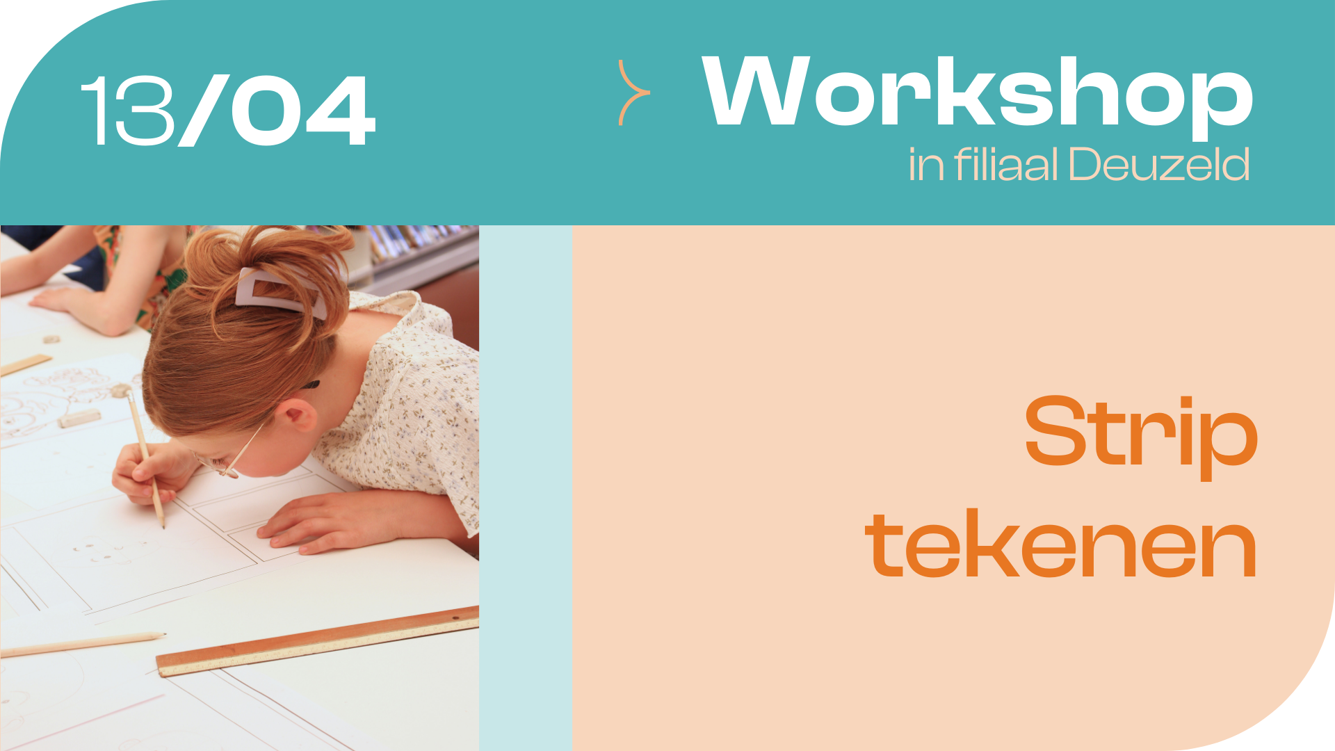 Workshop striptekenen filiaal Deuzeld