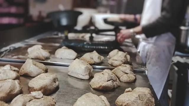 Ambachtelijke bakdemonstratie