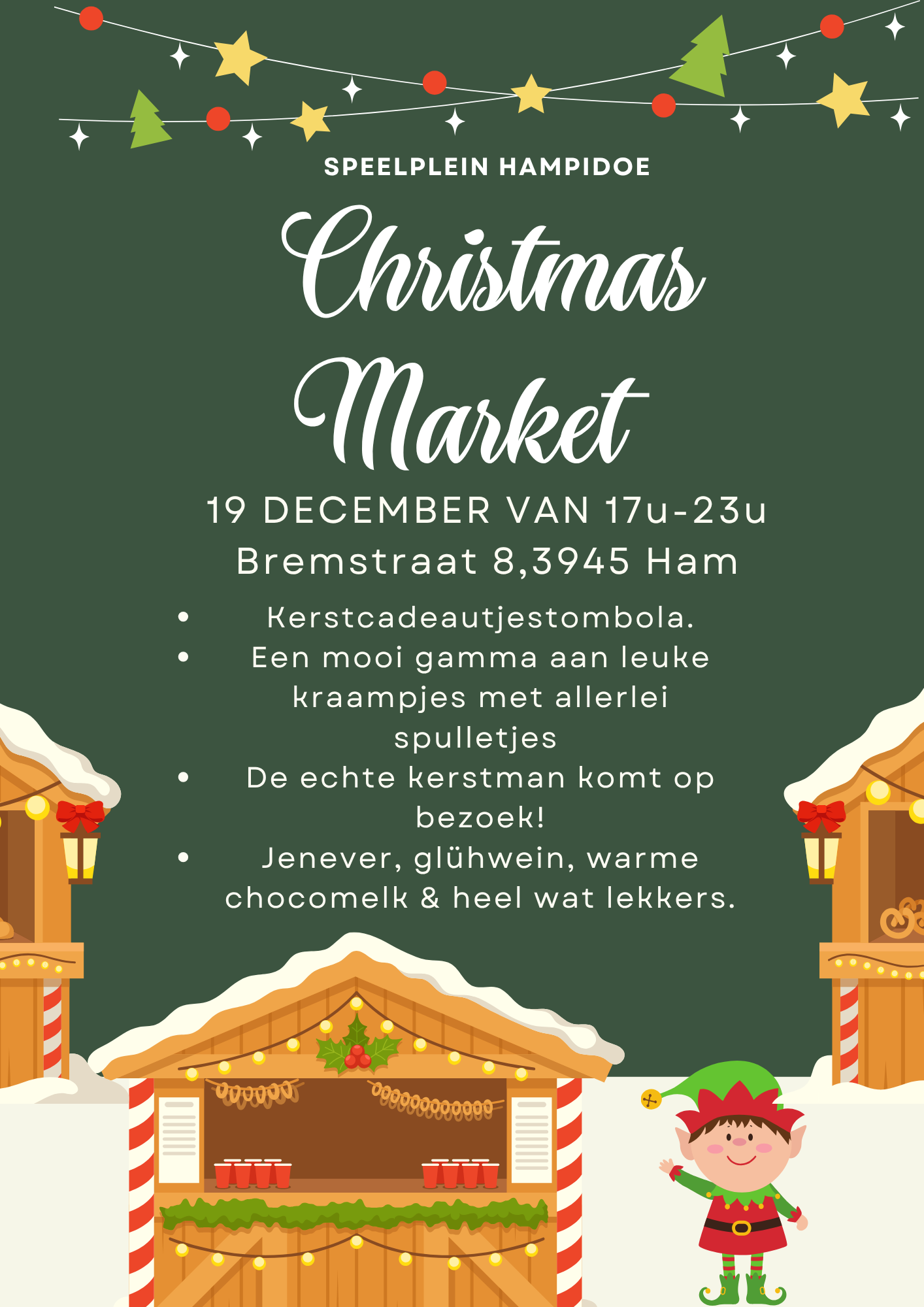 Standhouders gezocht voor kerstmarkt!  🎄✨
