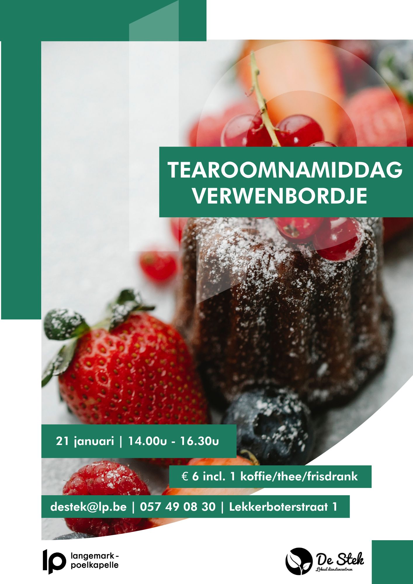 Tearoomnamiddag verwenbordje