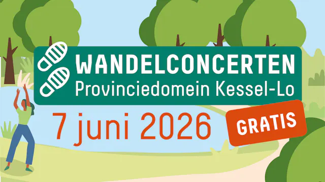 Wandelconcerten op zondag 7 juni 2026 in Provinciedomein Kessel-Lo