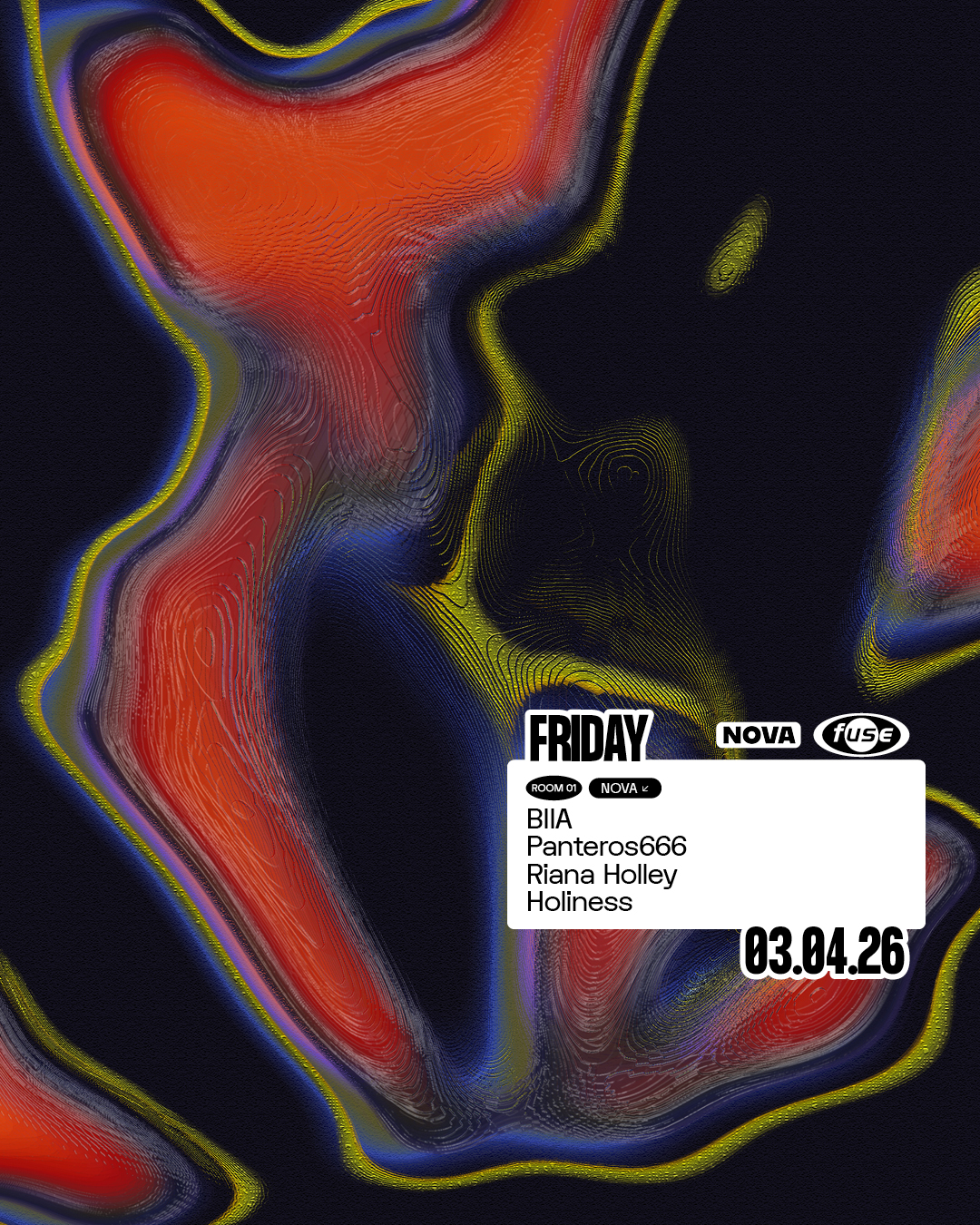 Fuse presents: NOVA w/ BIIA & Panteros666