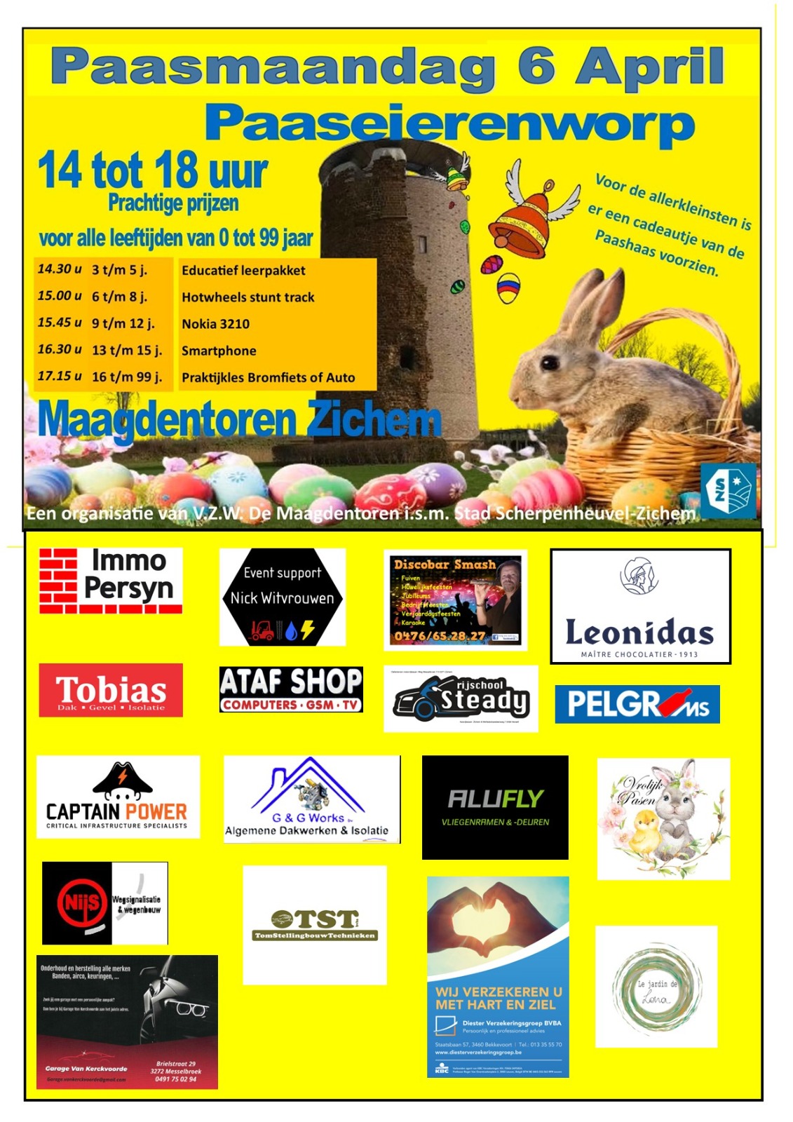 Paaseierenworp aan de Maagdentoren