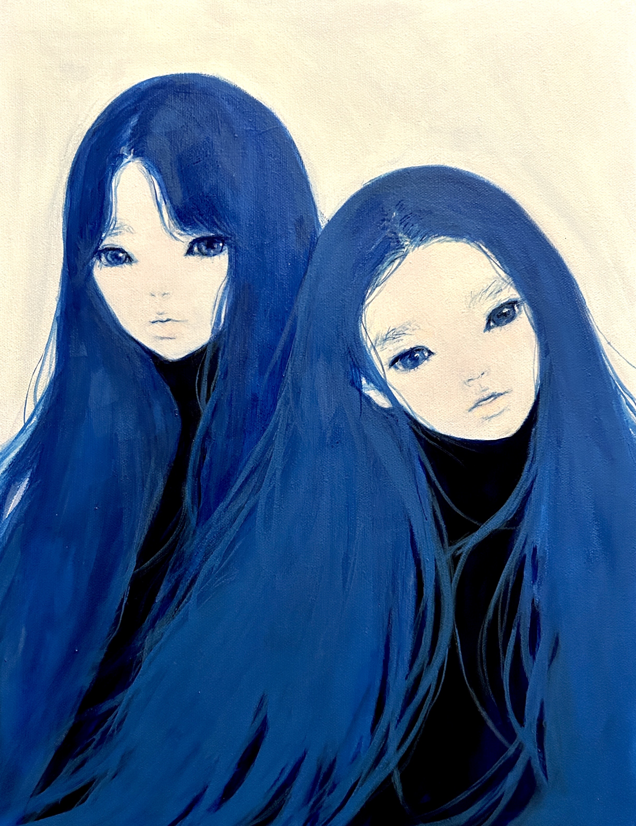 Ai Natori, Blueness 066, 2023, Acrylic on Canvas, 41 × 32 cm