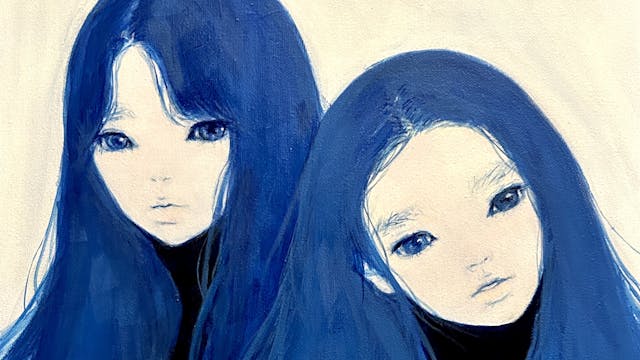 Ai Natori, Blueness 066, 2023, Acrylic on Canvas, 41 × 32 cm