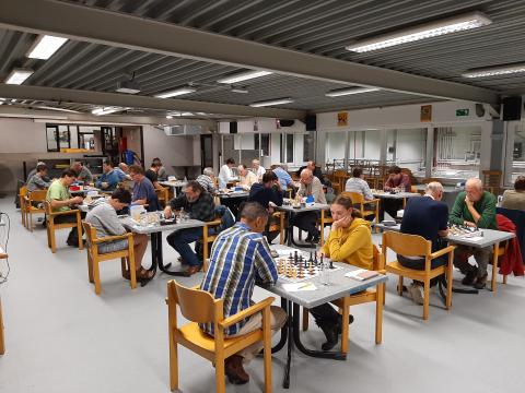 Voorbeeld van een schaakavond