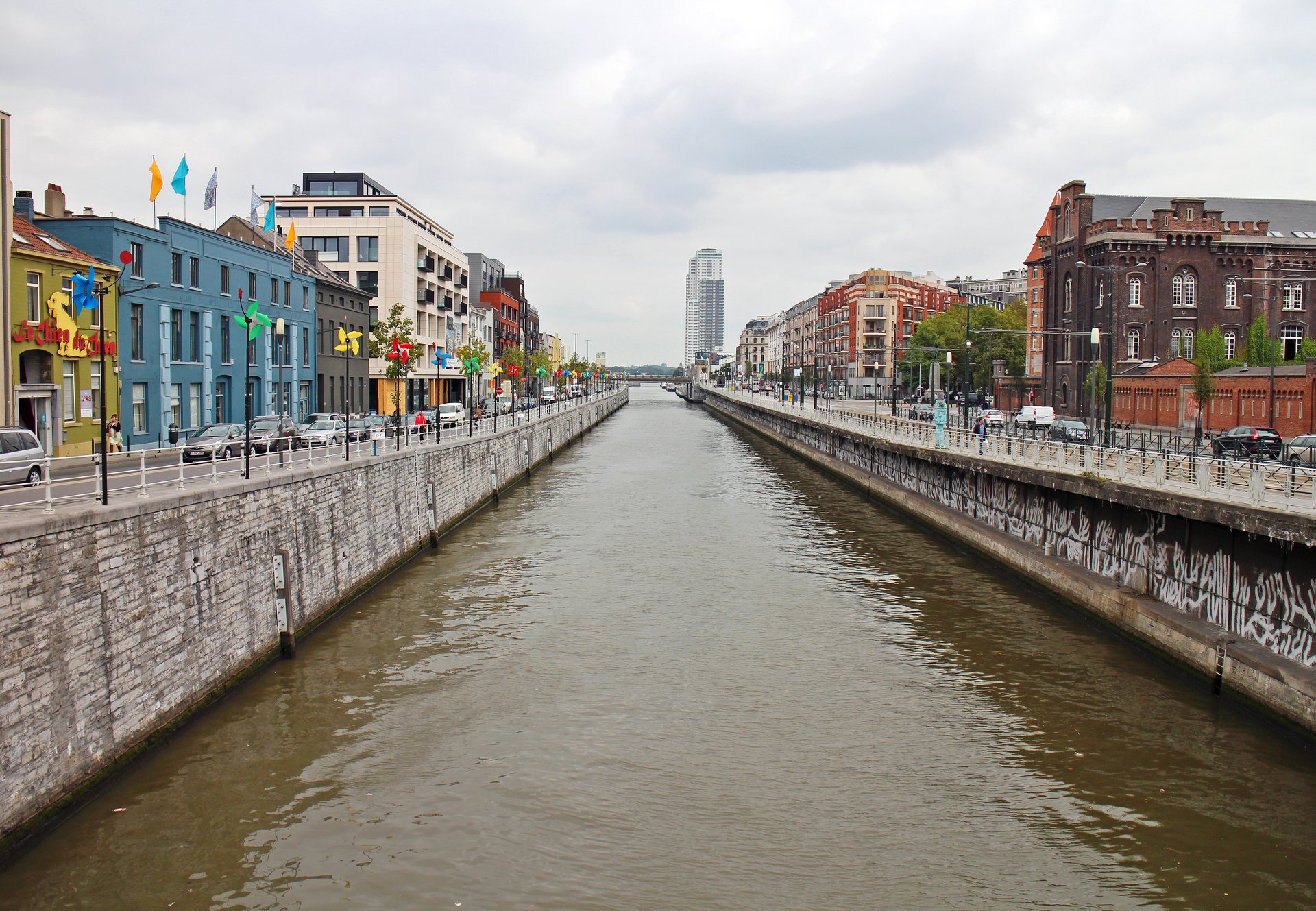 Het kanaal in Brussel