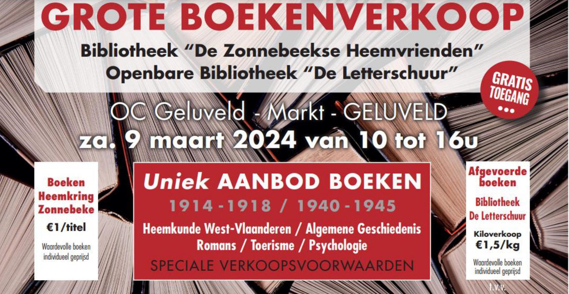 Grote Boekenverkoop In Geluveld - UiTinVlaanderen