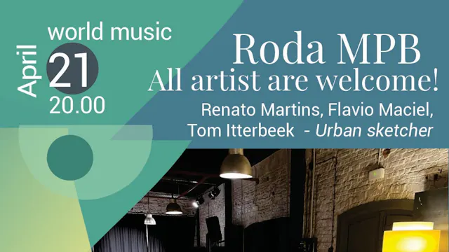 Braziliaans muziek roda - alle cartoonisten welkom