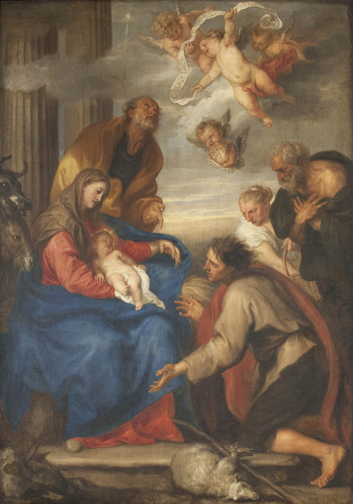 Aanbidding der Herders - Antoon van Dyck