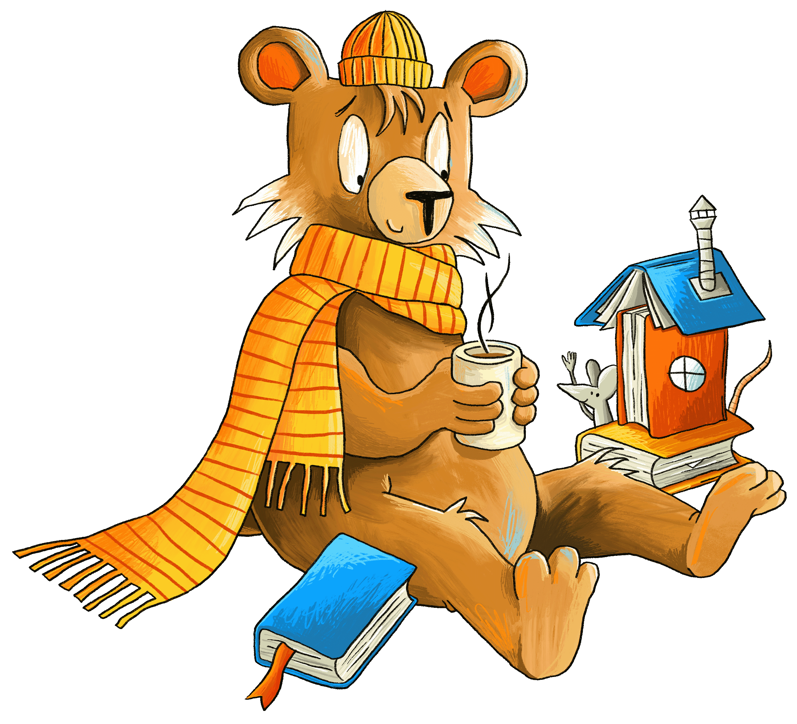 Tekening teddybeer - Jeugdboekenmaand