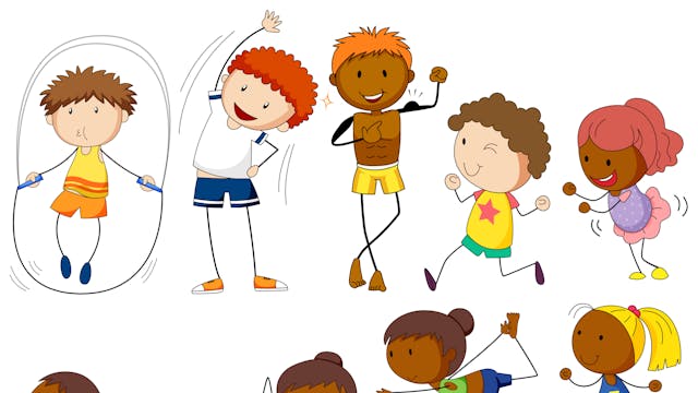 turnen met 2 groep 2