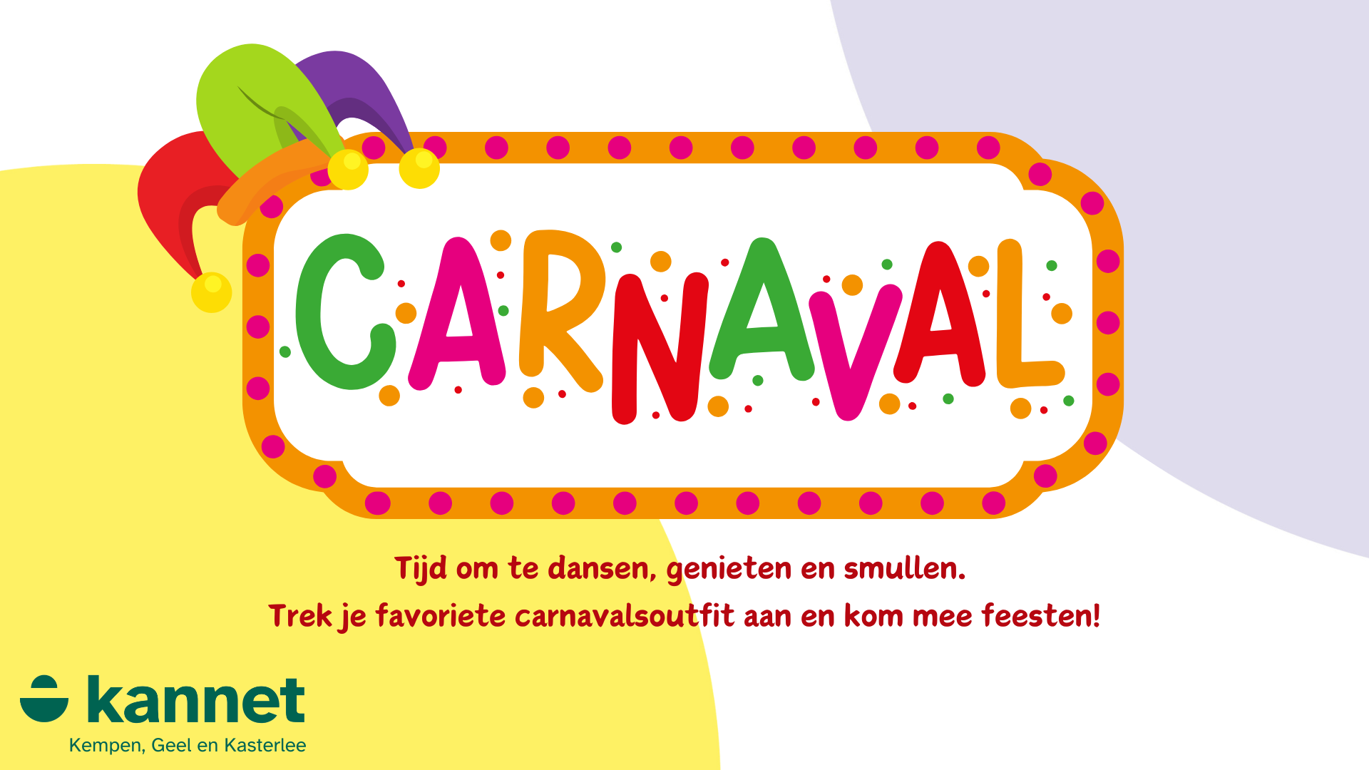 Banner carnavalsfeest Kannet