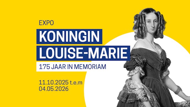 banner 'expo Koningin Louise-Marie'