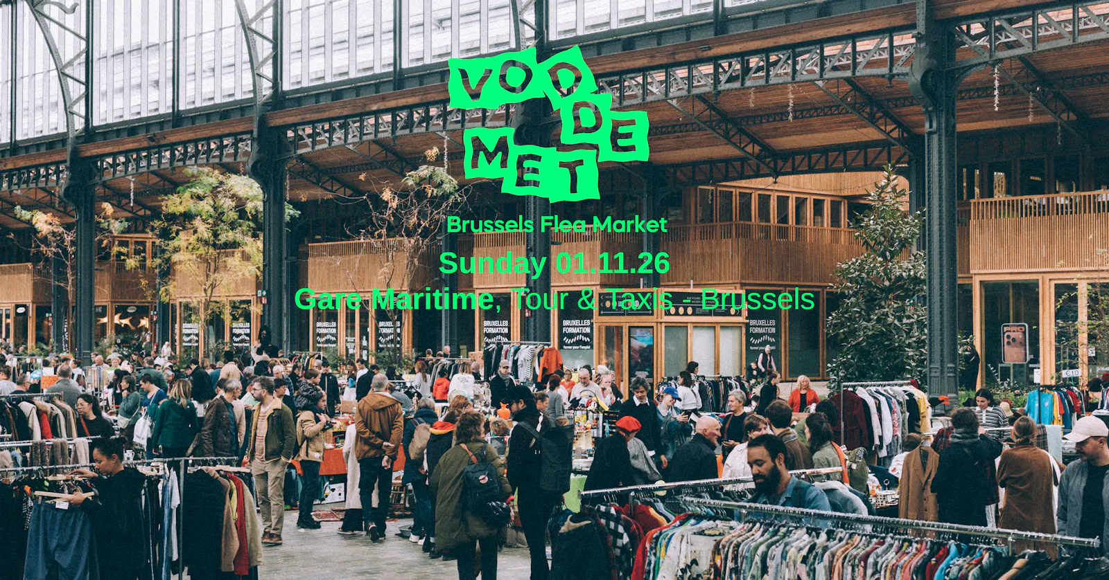 Voddemet - Brussels Flea Market in Gare Maritime
