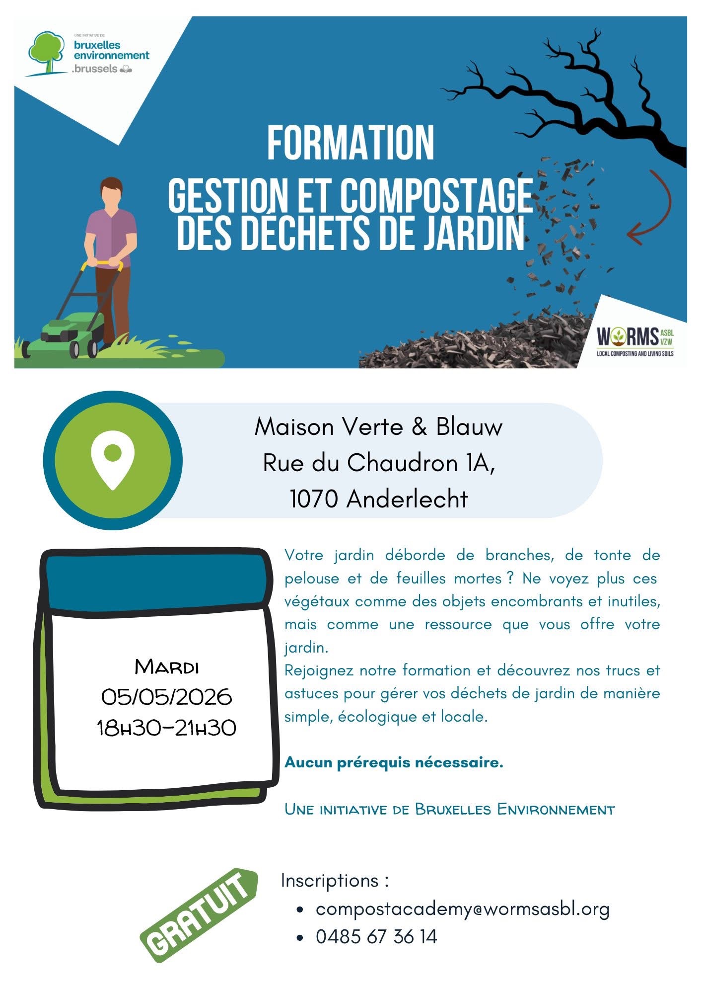 Formation gestion et compostage des déchets de jardin