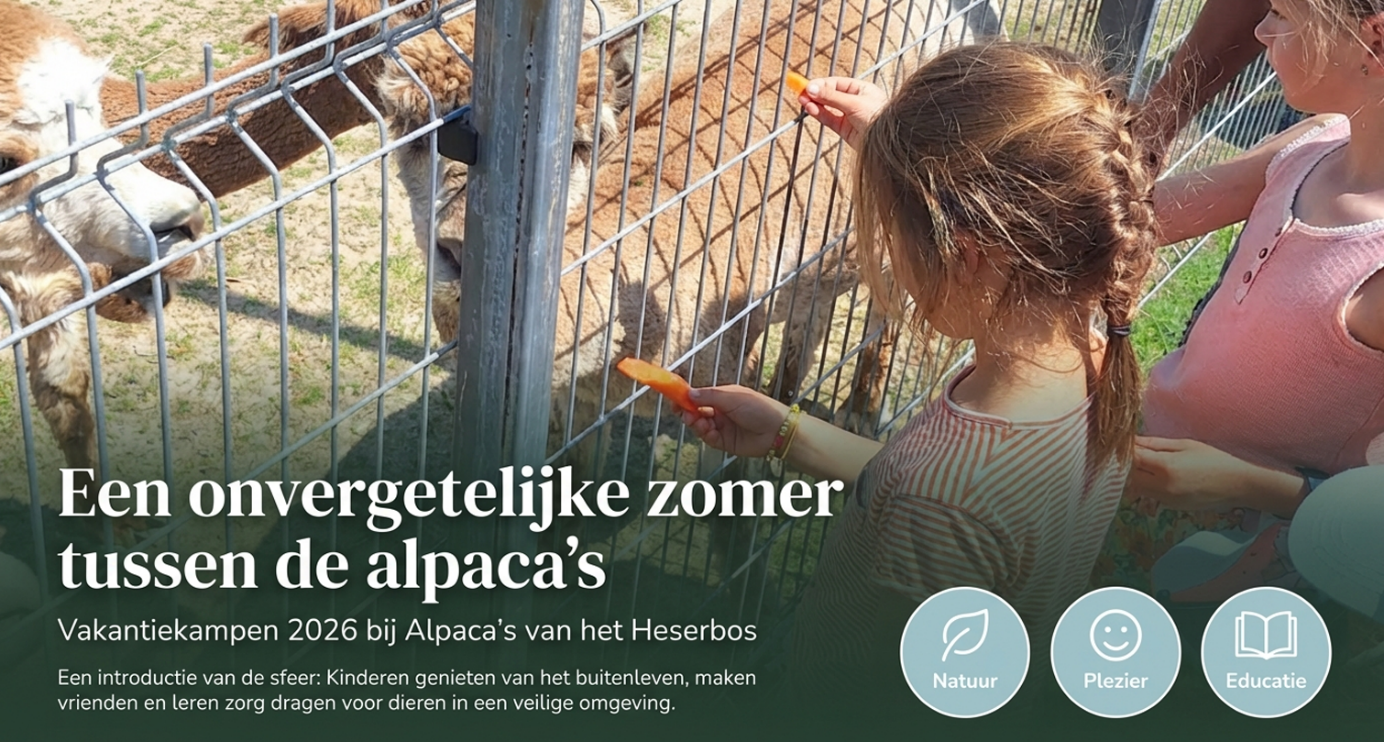 Vakantiekampen op de alpaca-boerderij te Hees (Bilzen-Hoeselt)
