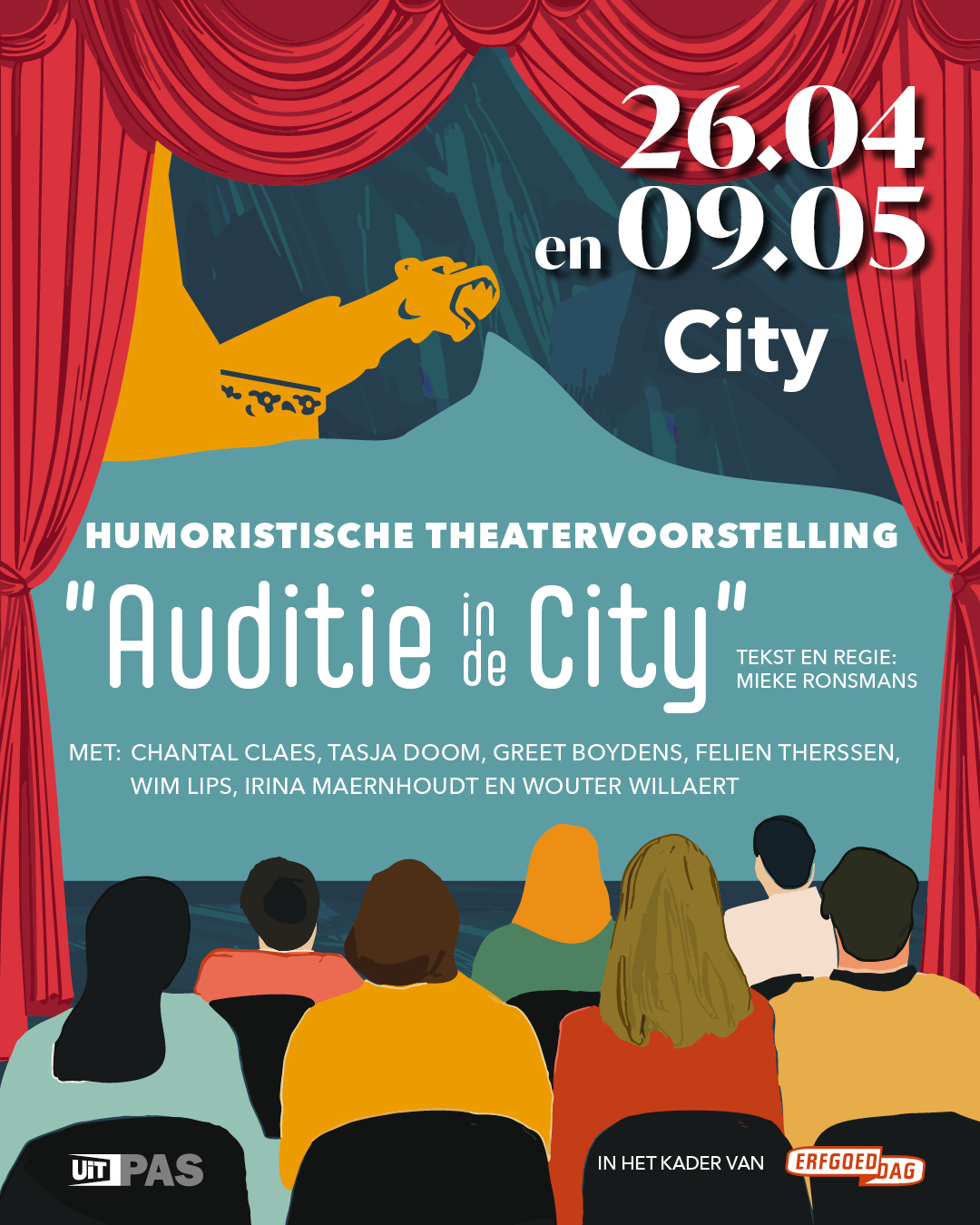Humoristische theatervoorstelling 'Auditie in de City'