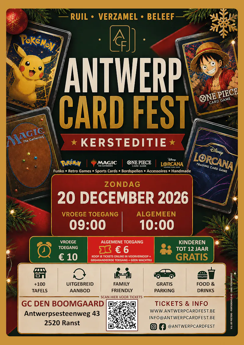 Antwerp card fest -Dé kersteditie