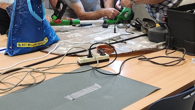 vrijwilliger aan het werk