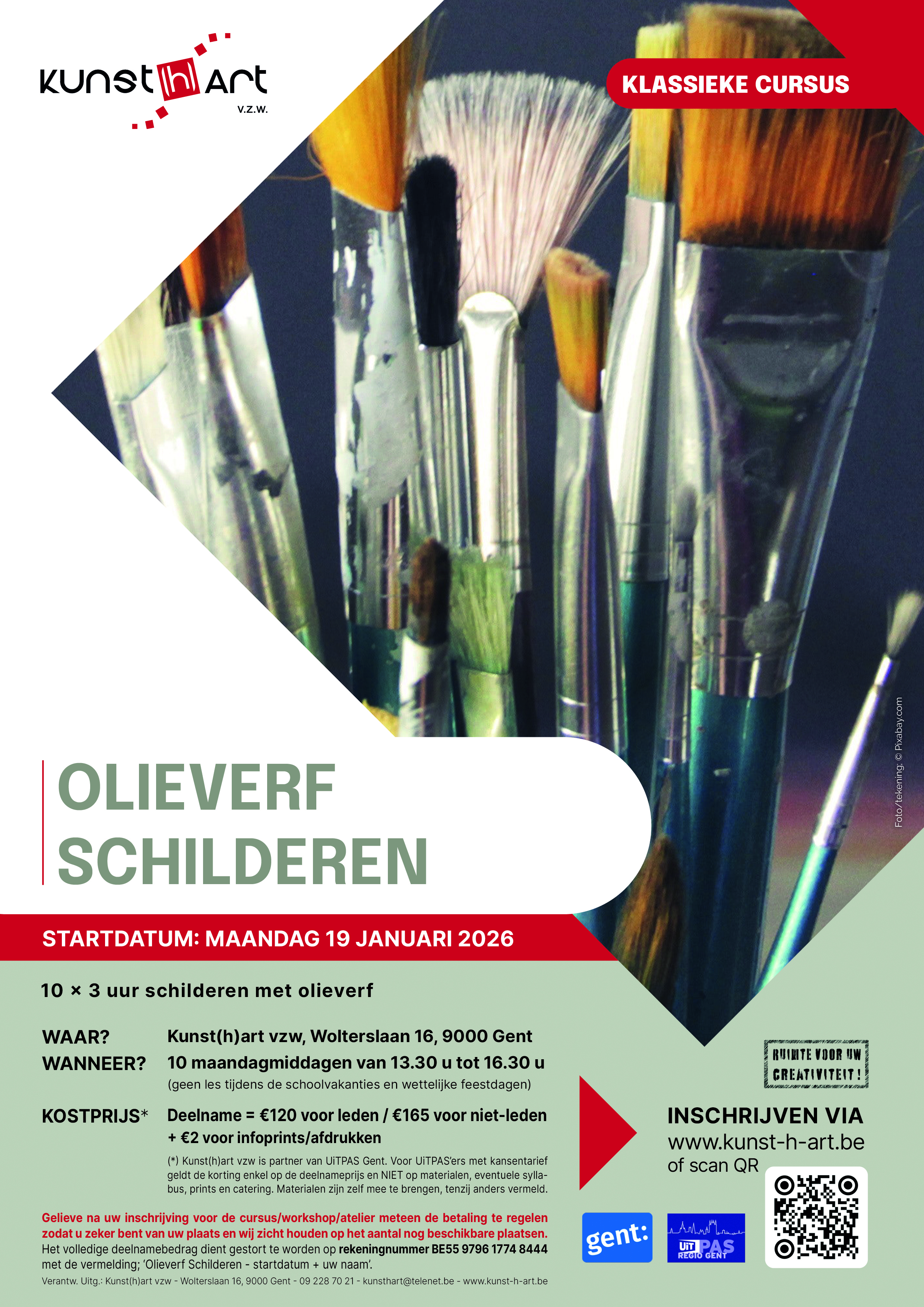Affiche Olieverfschilderen