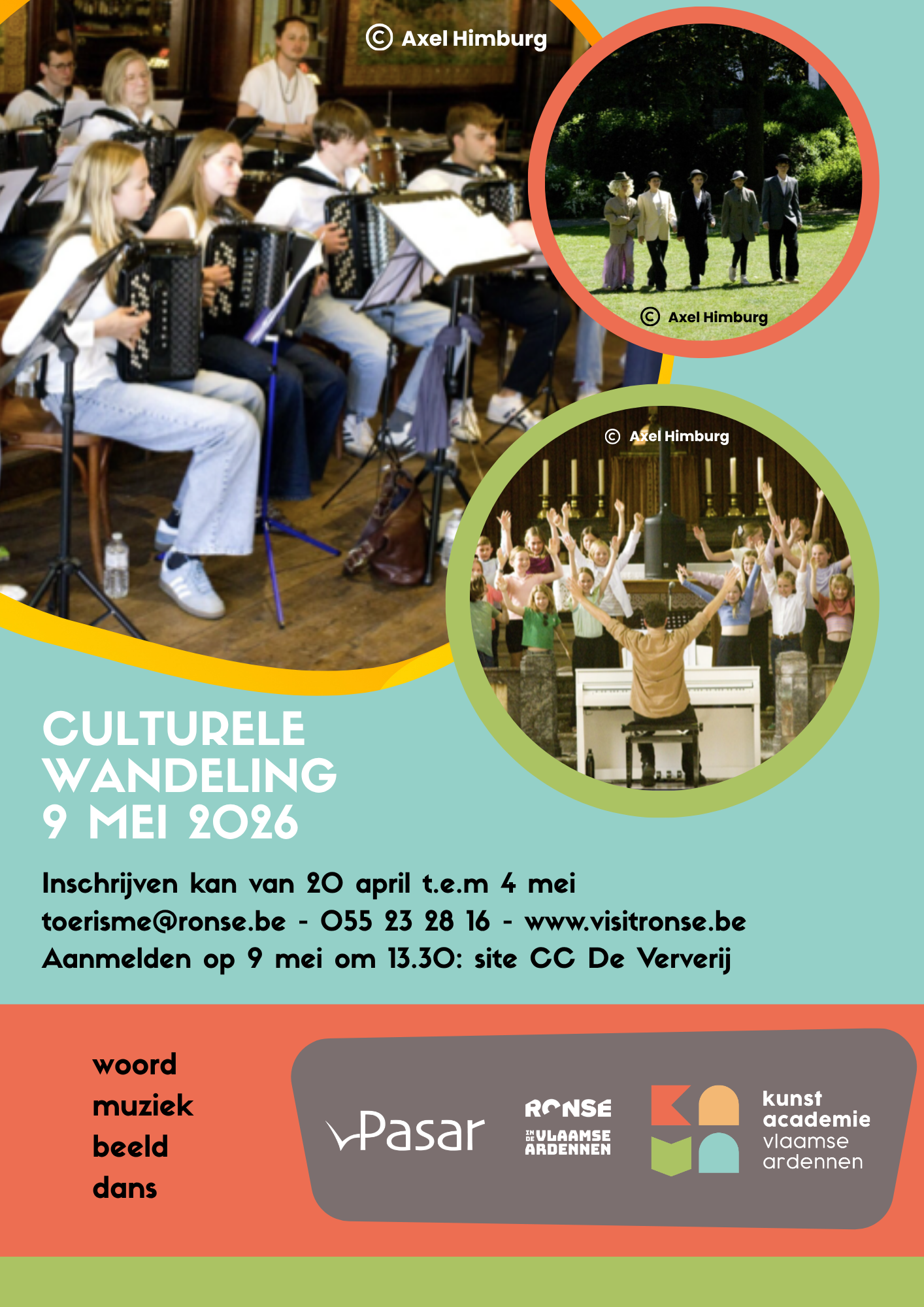 Affiche culturele wandeling 2026