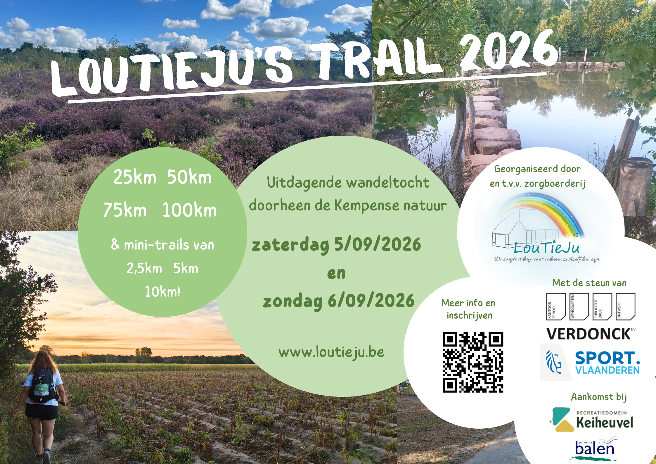 LouTieJu's Trail 2026 - Een uitdagende wandeling doorheen de Kempense natuur - Voor jong en oud!