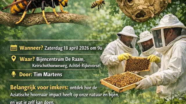 affiche voordracht aziatische hoornaar