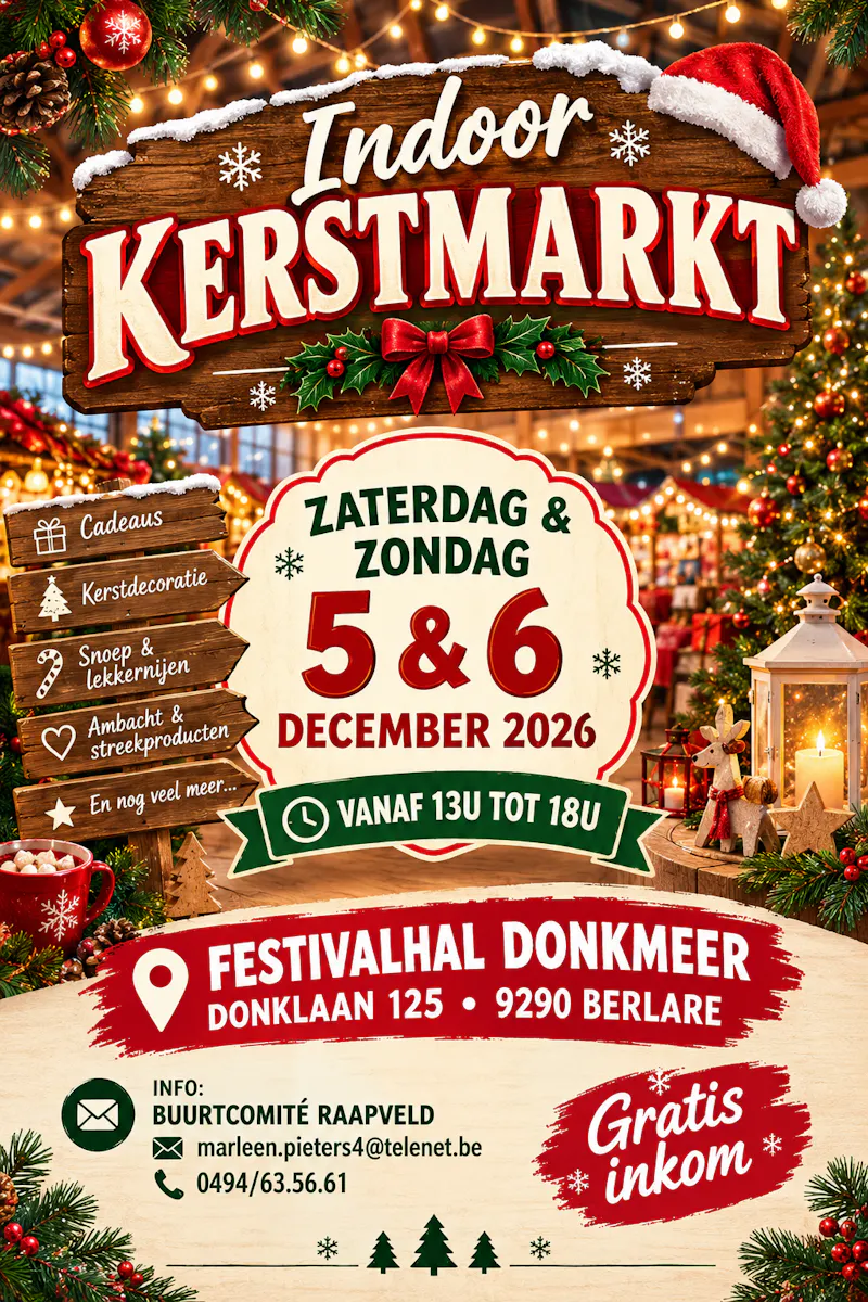 Indoor kerstmarkt