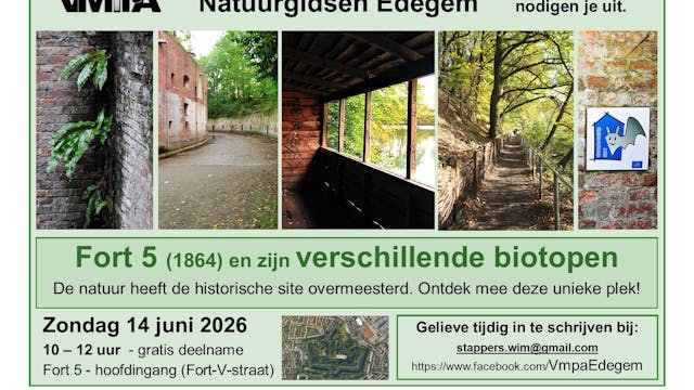 Uitnodigung FORT 5 en zijn BIOTOPEN - 14 jini 2026