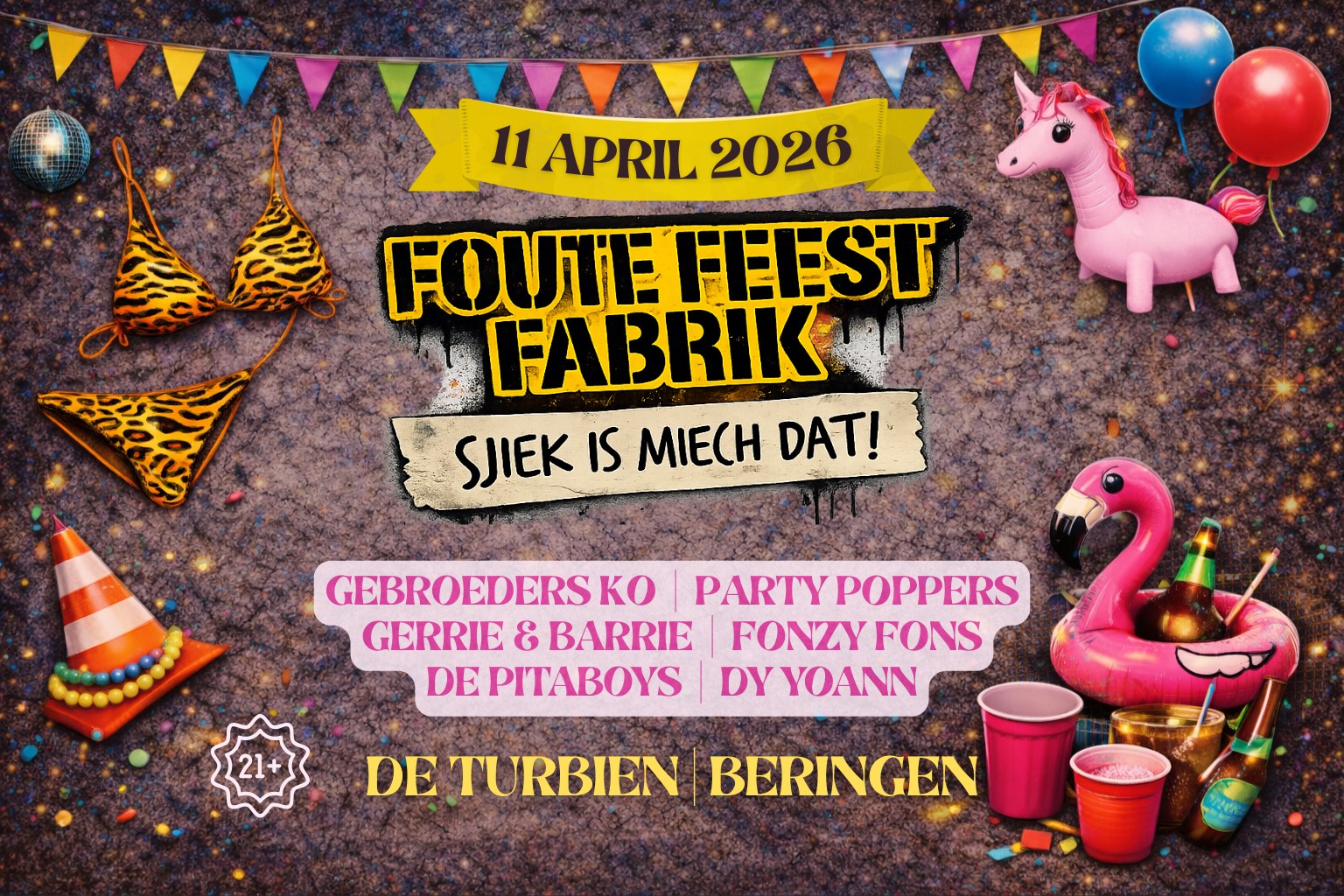 Foute Feest Fabrik Beringen