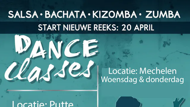Salsa, Bachata, Zumba & Kizomba lessenreeks