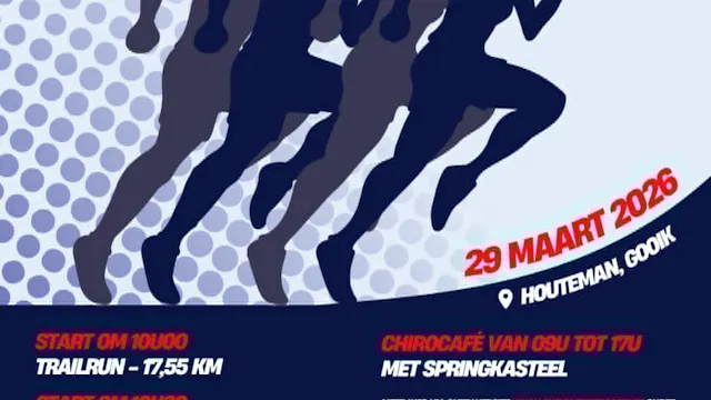 Op 'De 17,55 km van Gooik' genieten we samen van onze prachtige groene omgeving op een sportieve manier. Het evenement gaat door op het oude atletiekplein van Gooik, waar de start en finish is van wandel-en looproutes van 17,55 km en 7,55 km.