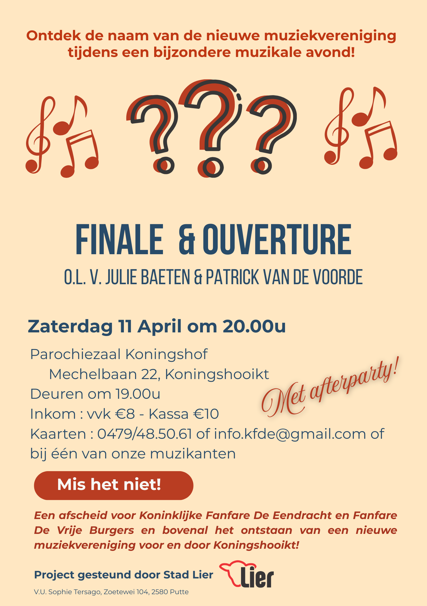 Concert 11 april - Affiche