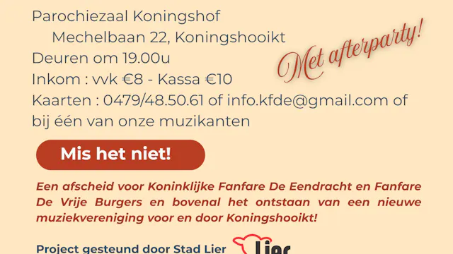 Concert 11 april - Affiche