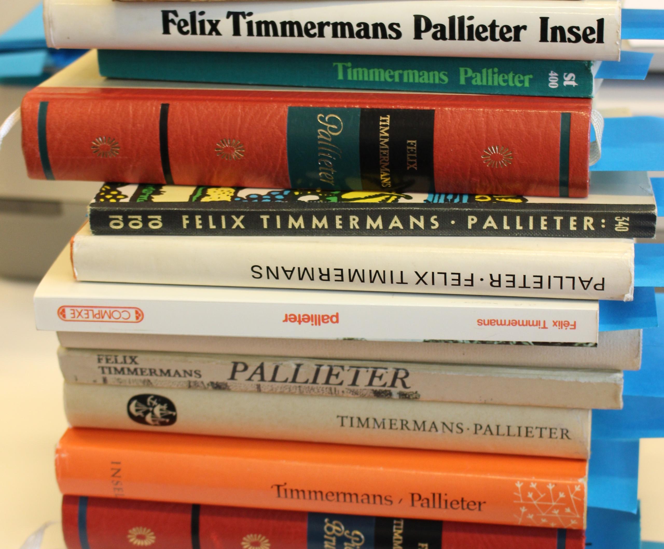 Pallieter in verschillende vertalingen en edities