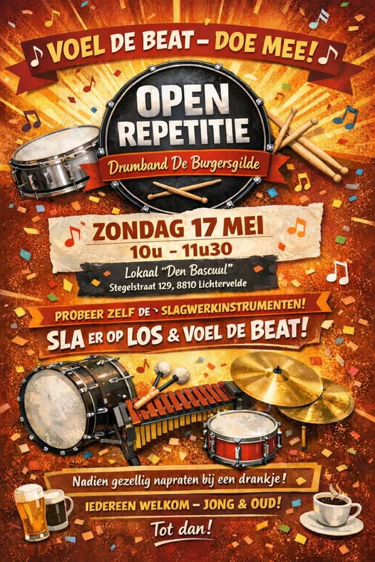 open repetitie Drumband De Burgersgilde