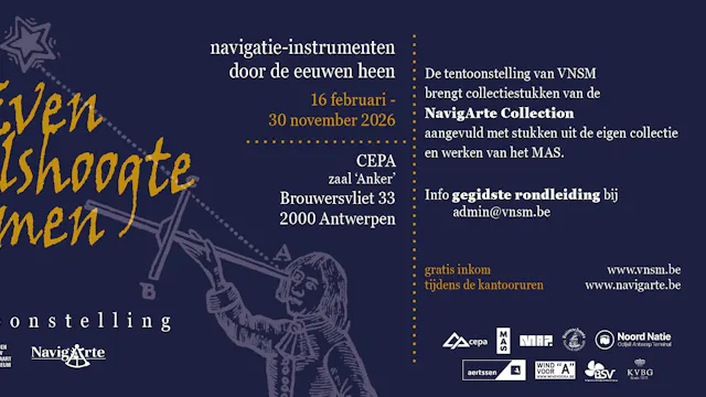 flyer van de tentoonstelling "Even Poolshoogte Nemen"