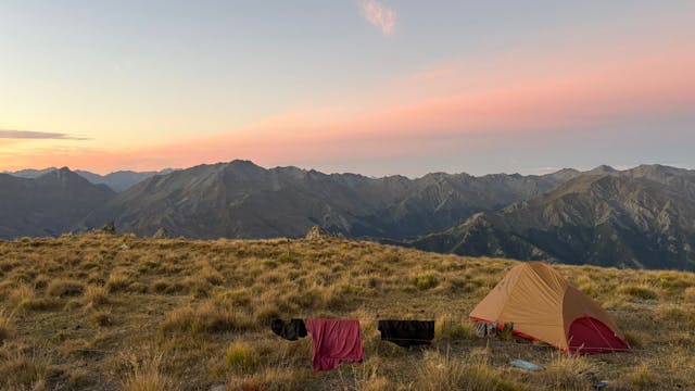 Tent met uitzicht Te Araroa
