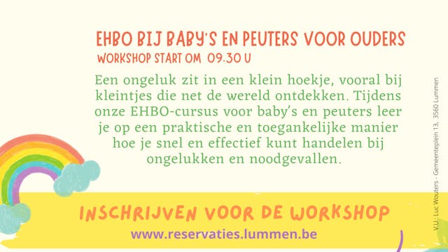 EHBO bij baby's en peuters