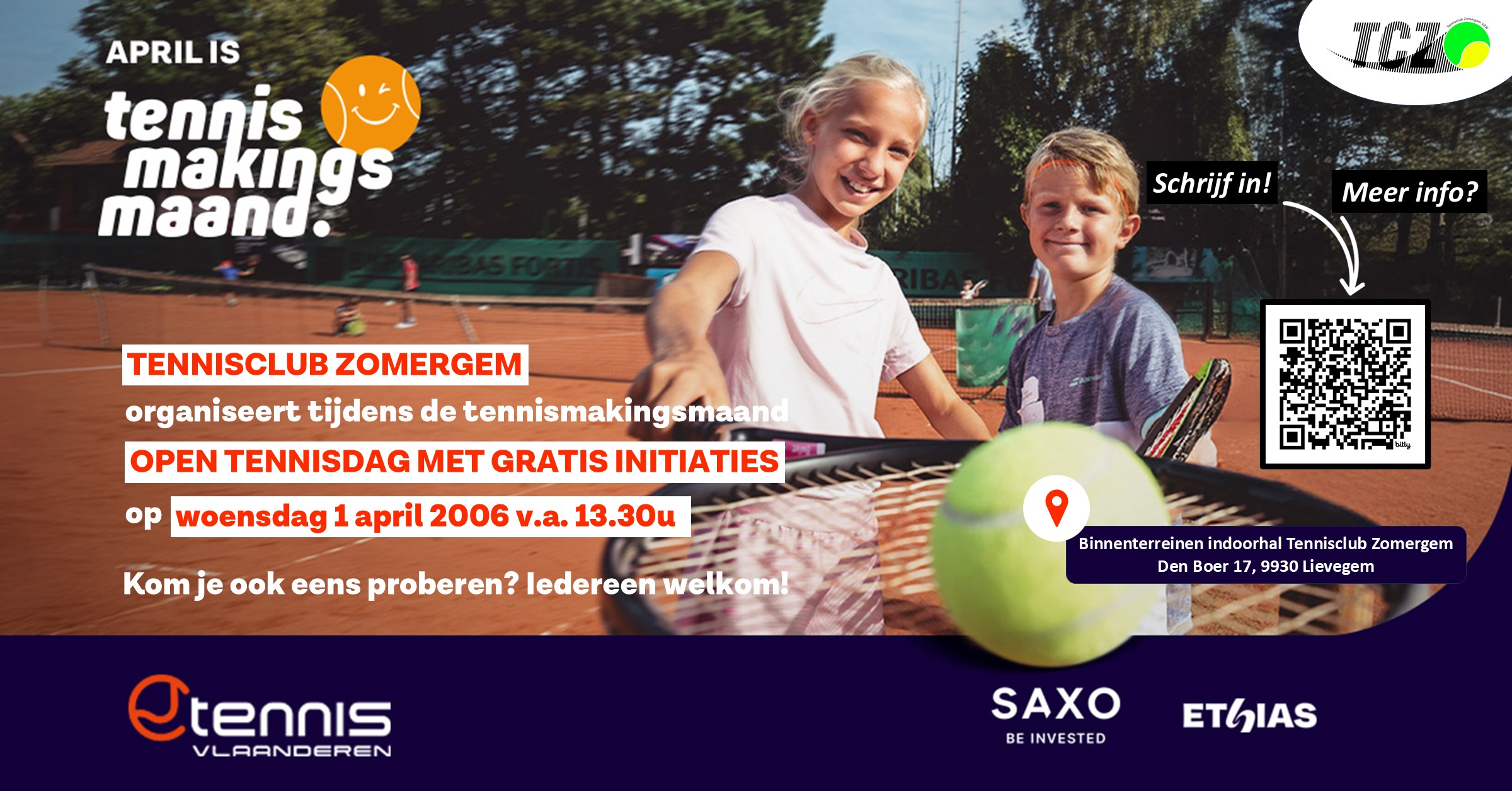 Open tennisdag Tennisclub Zomergem 2026