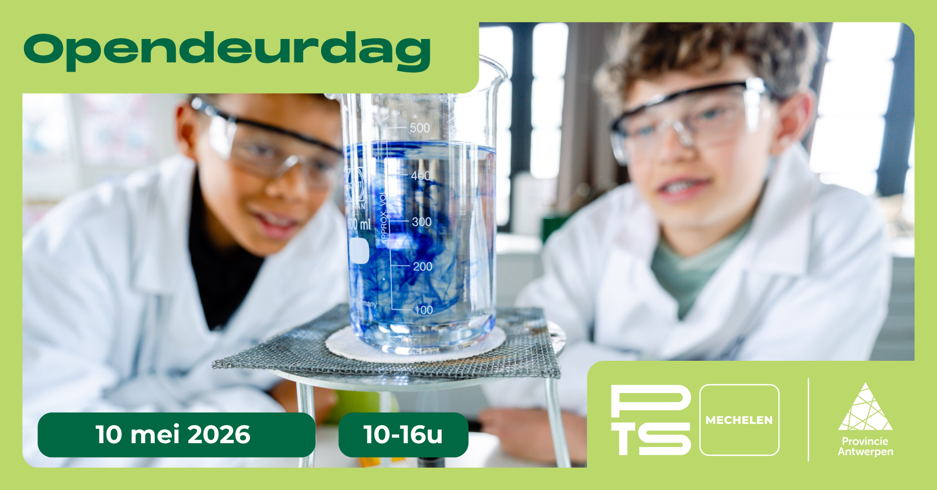 Opendeurdag PTS Mechelen 10 mei 10-16u