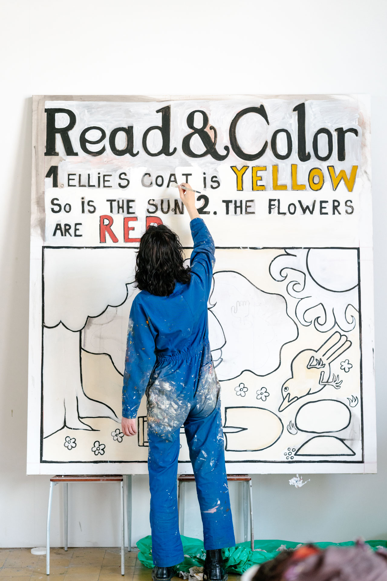 M-resident Ellen Dhondt in het M-atelier